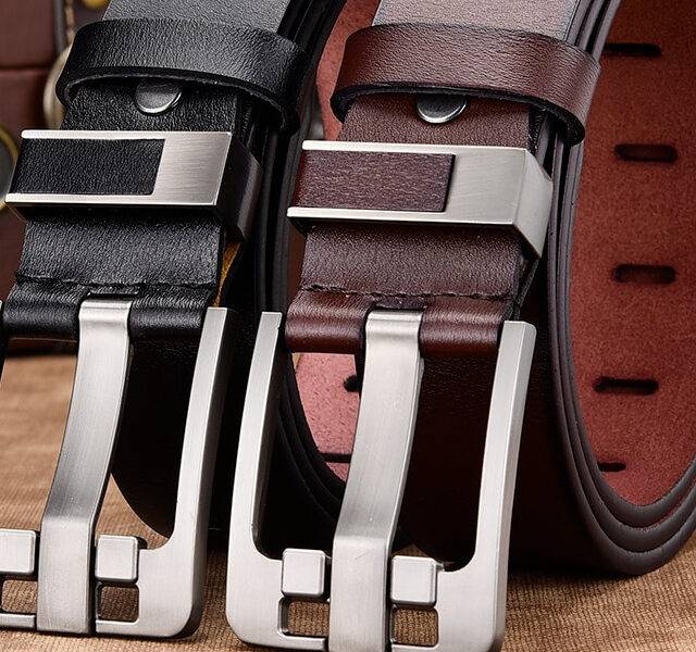 Men's Genuine Leather Classic Belt - Emandos